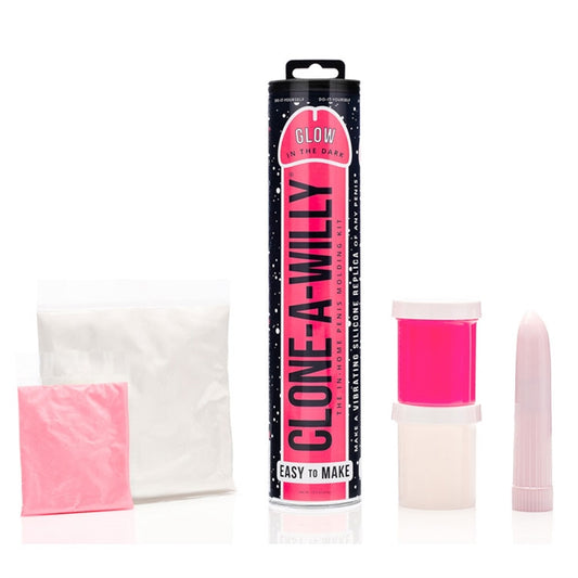 Clone-A-Willy HotPink Glow in the Dark - Silicone