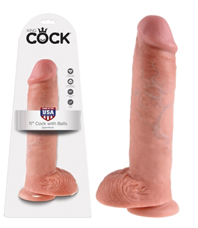 KING COCK - 11" COCK WITH BALLS