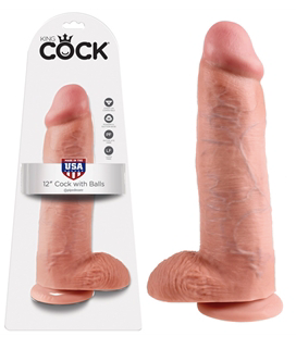KING COCK - 12" COCK WITH BALLS