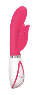 SILICONE RECHARGEABLE DISCO BUNNY ROSE