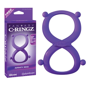 C-RINGZ SILICONE INFINITY RING MAUVE