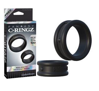 C-RINGZ MAX WIDTH SILICONE RINGS NOIR