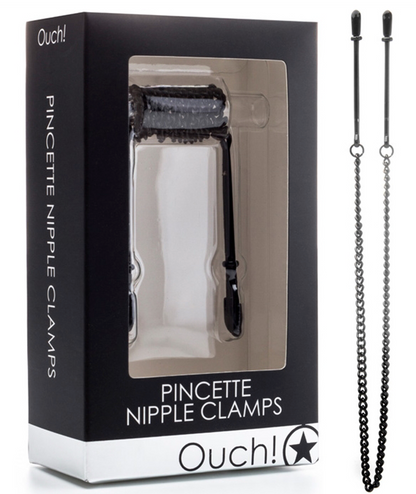 PINCETTE NIPPLE CLAMPS BLACK OUCH