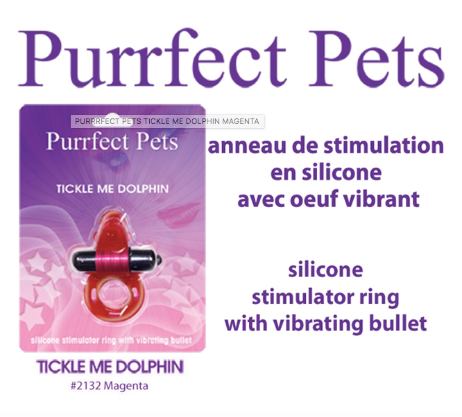 PURRRFECT PETS TICKLE ME DOLPHIN MAGENTA