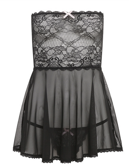 MESH & LACE BABY DOLL