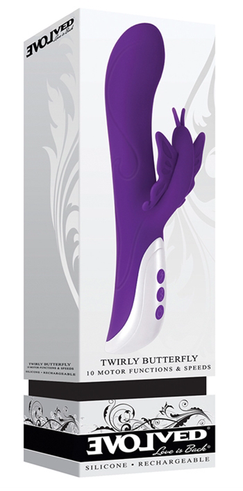 Twirly Butterfly Purple